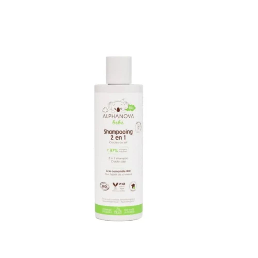 Alphanova Shampoing Bebe Bio 2EN1 Tous Types De Cheveux 200ML