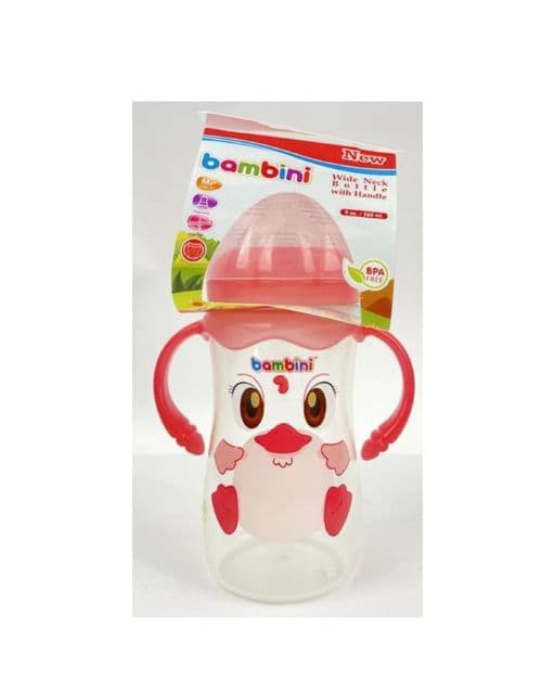 Bambini Biberon Large Avec Anses 260ML 902 Rose