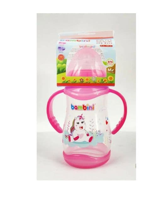 Bambini Biberon Large Avec Anses 300ML 904 Rose