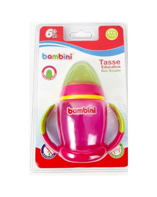 Bambini Tasse Anse Ascendant Bec Silic Souple 469 Rose