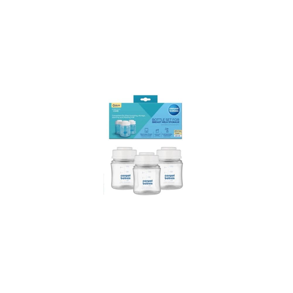 Canpol Babies Set De 3 Bouteilles De Conservation De Lait Maternel 120ML
