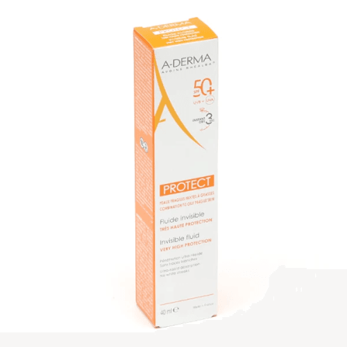 A-derma Protect Fluide Invisible SPF 50+ 40ML