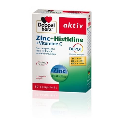 Aktiv Zinc+histidine+vitamine C 30 Comprimes