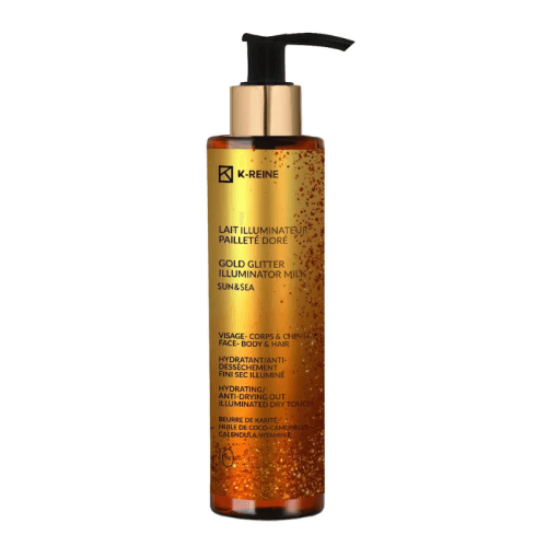 K-reine Lait Illuminateur Paillete Dore Visage...