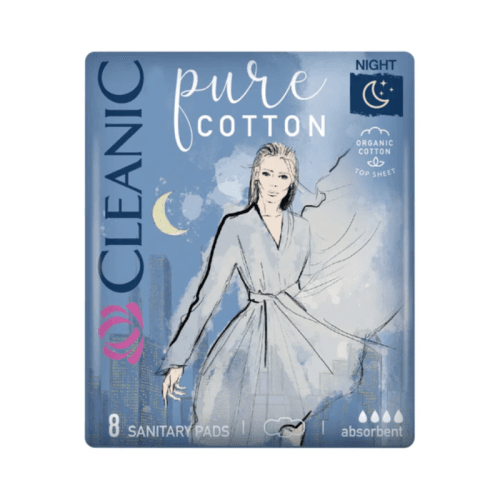 Cleanic Pure Cotton Serviettes Hygieniques Nuit...