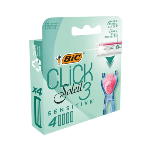 Bic Click 3 Soleil Sensitive Recharges Rasoir...