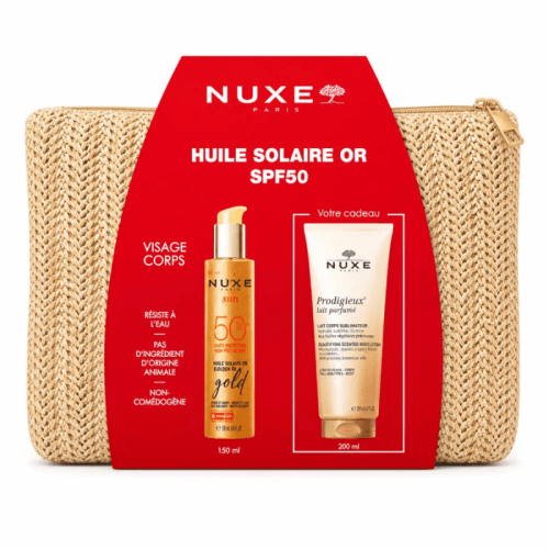Nuxe Huile Solaire Or Spf50+lait De Corps...