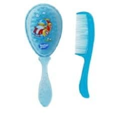 Baby Pur Brosse Et Peigne Bleu