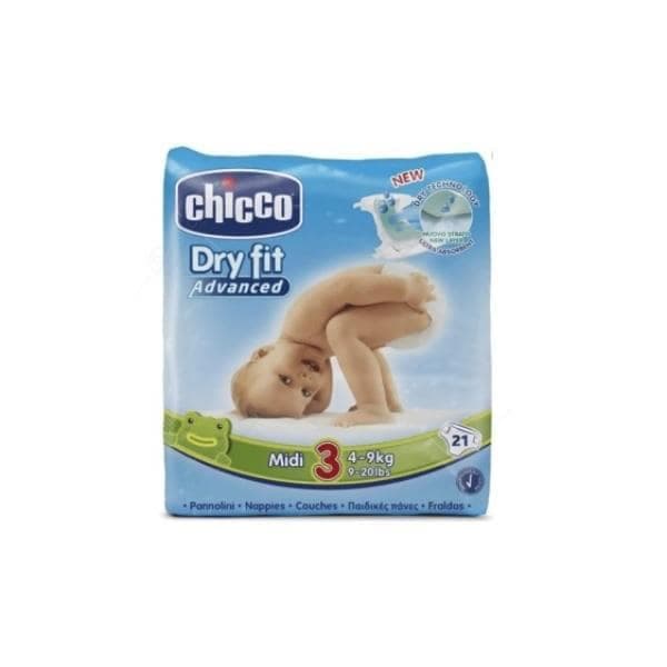 Chicco Couche Bebe Dry Fit Midi 4-9kg B/21