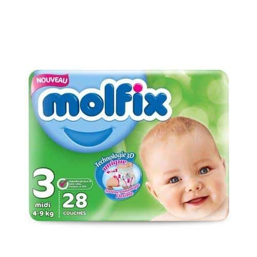 Molfix Couche Bebe T3 (4-9) KG B/28