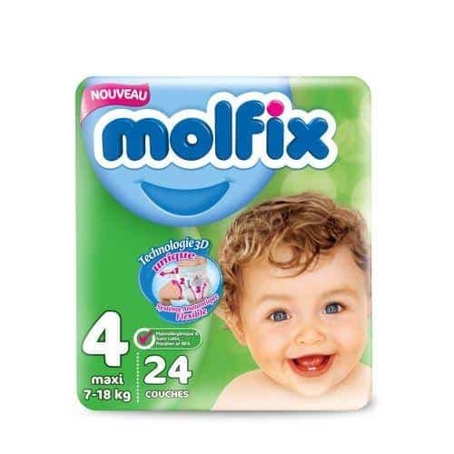Molfix Couche Bebe T4 (7-18) KG B/24