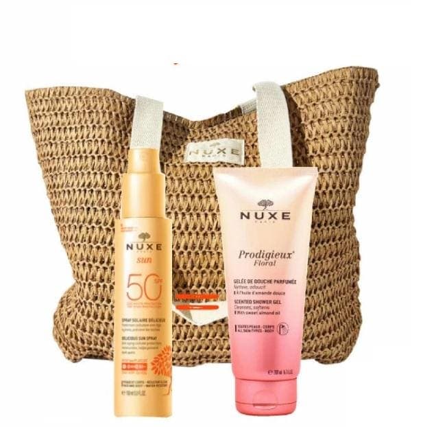 Nuxe Sun Sac Spray Solaire SPF 50 + Prodigieux Floral Gelee De Douche 200ML