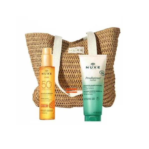 Nuxe Sun Sac Huile Bronzante Spf50 + Neroli Gelee De Douche 200ml
