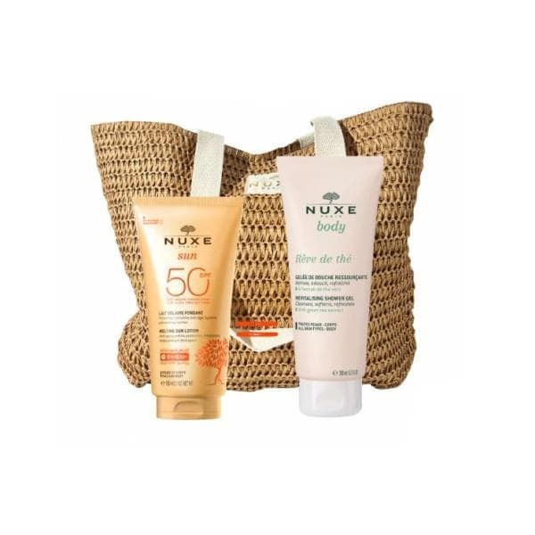 Nuxe Sun Sac Lait Fondant SPF 50 + Reve De The Gelee De Douche 200ML