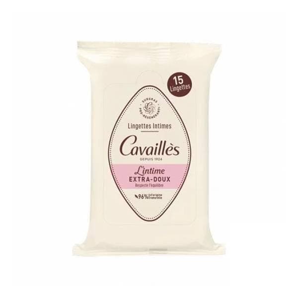 Roge Cavailles Hygiene Intime Extra Doux Lingette 15 Pieces