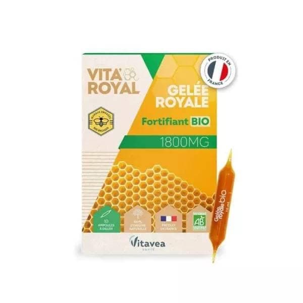 Vitavea Gelee Royal 1800 Mg Fortifiant Bio 10amp
