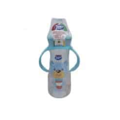 Baby Pur Biberon Standard Couvercle Torsade Bleu 250ml