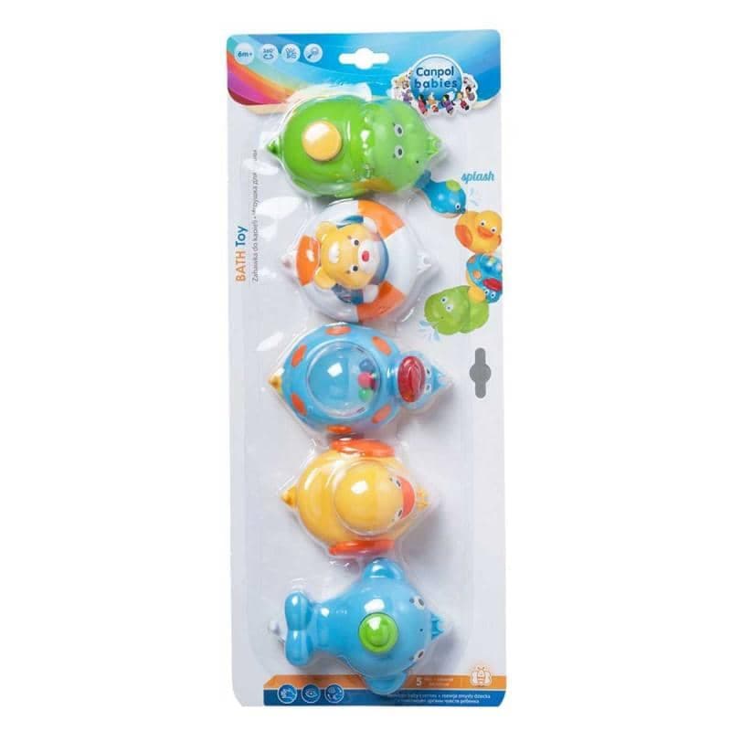 Canpol Set De 5 Jouet De Bain Plastiques 2/594