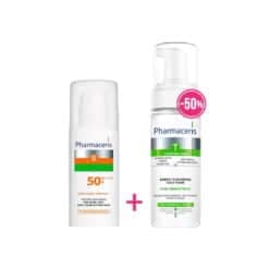 Pharmaceris Ecran S Sun Peaux A Imperfections + T Puri Sebostatic Mousse Nettoyante