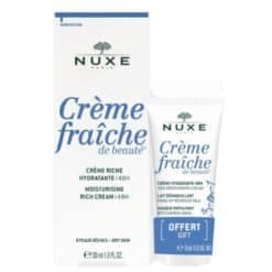 Nuxe Creme Fraiche De Beaute Creme Riche Hydratante (p.s) 48H 30 ML + 3en1 15 ML Offert