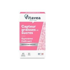Vitavea Expert Graisses Et Sucres 40 Gelules