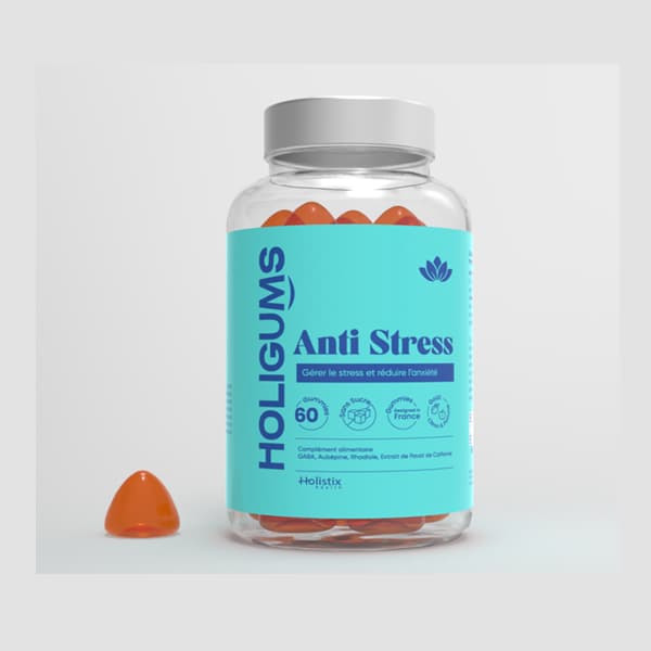 Holistix Health Holigums Anti Stress Citron & Pomme 60 Gummies
