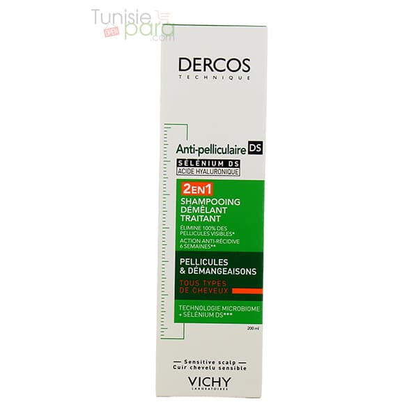 Vichy Dercos Shampoing Anti-pelliculaire Ds 2en1 Tous Types De Cheveux