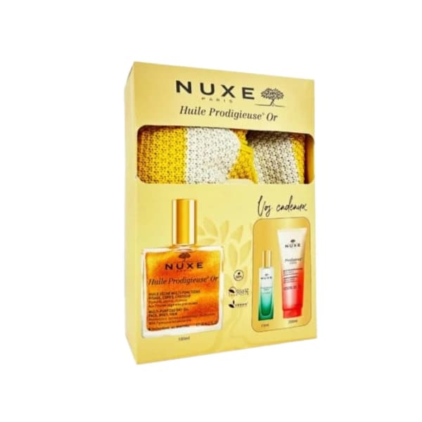 Nuxe Sac Huile Prodigieuse Or 100ml + Prodigieux Gelee De Douche Floral 200ml (offert) + Le Parfum Neroli 15ml (offert)