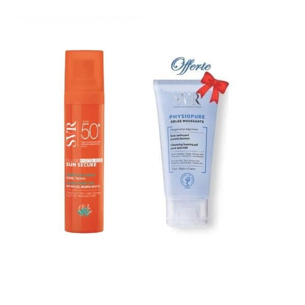 SVR Pack Fluide Photo-age Spf50 + Physiopure Gelee Moussante 55ml Offert