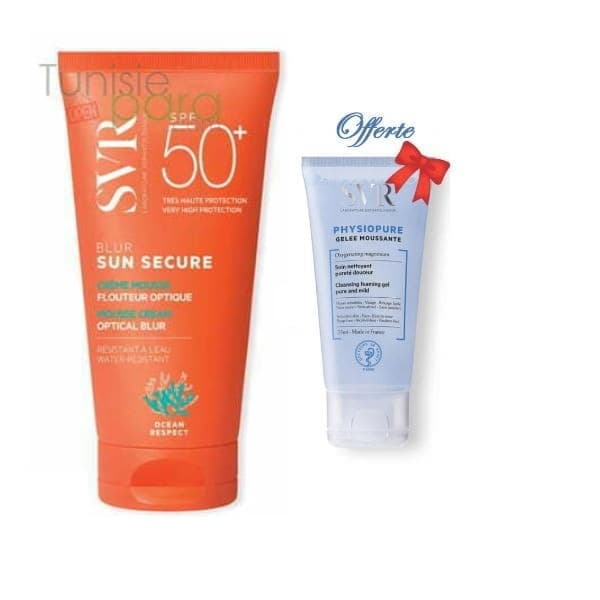 SVR Pack Blur Invisible Spf50 + Physiopure Gelee Moussante 55ml Offert