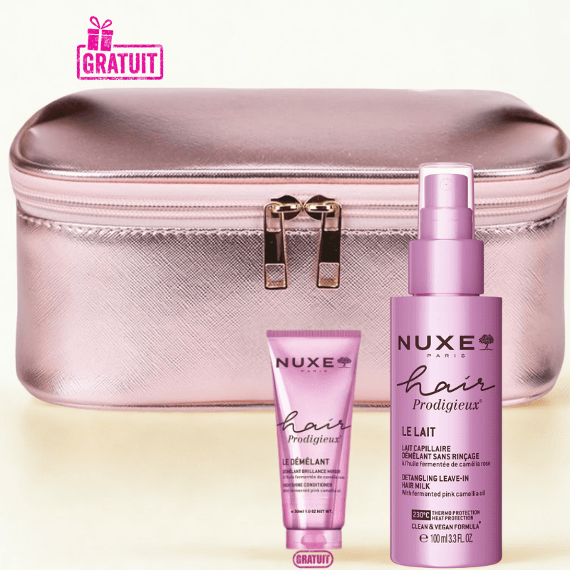 Nuxe Hair Prodigieux Le Lait Capillaire 100 Ml+le Demelant Brillance Miroir 30ML+TROUSSE (offert)