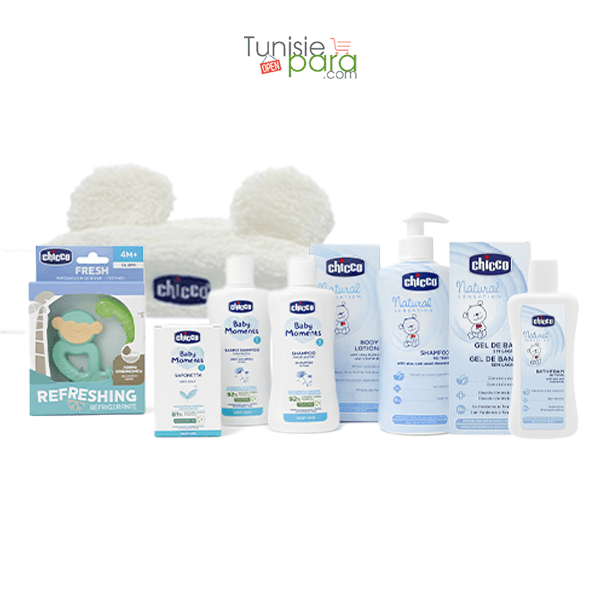 Chicco Trousse Blanche (cadeaux Offerts Anneau / Shampoing Baby Moment 200ml )