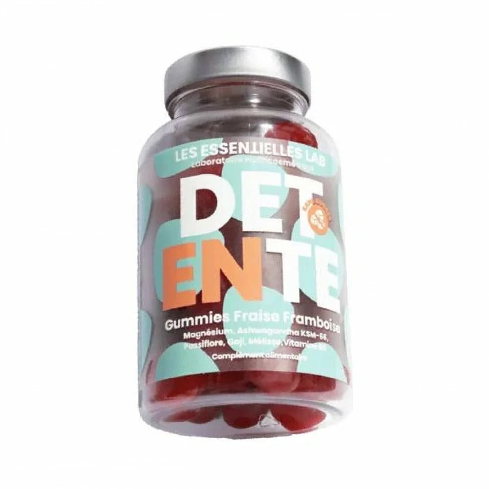 Les Essentielles Lab Detente Gummies Fraise Framboise Bt/60