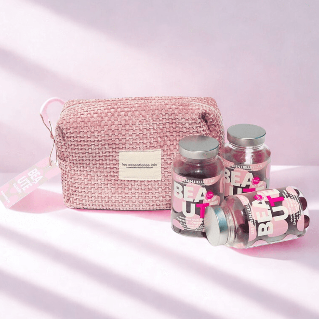 Les Essentielles Lab Trousse Beaute Gummies Fruits Rouges 3 Boites