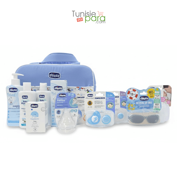 Chicco Sac Maternite Bleu 0-12 Mois(sac , Lunette , Sucette PH Air 2PCS Offerts)