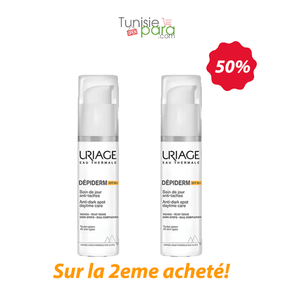 Uriage Pack Depiderm SPF 50 Soin De Jour Anti-taches 30ml -50% Sur La 2eme