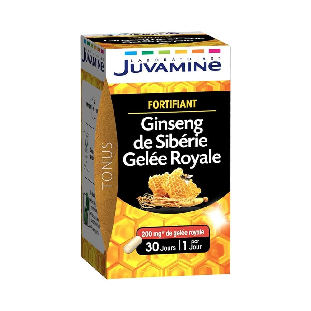 Juvamine Ginseng Gelee Royale Revitalisant 30 Gelules