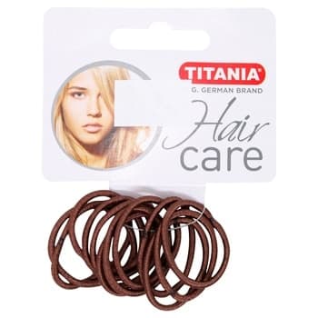 Titania 12 Elastiques Marrons 3cmX2mm 7801