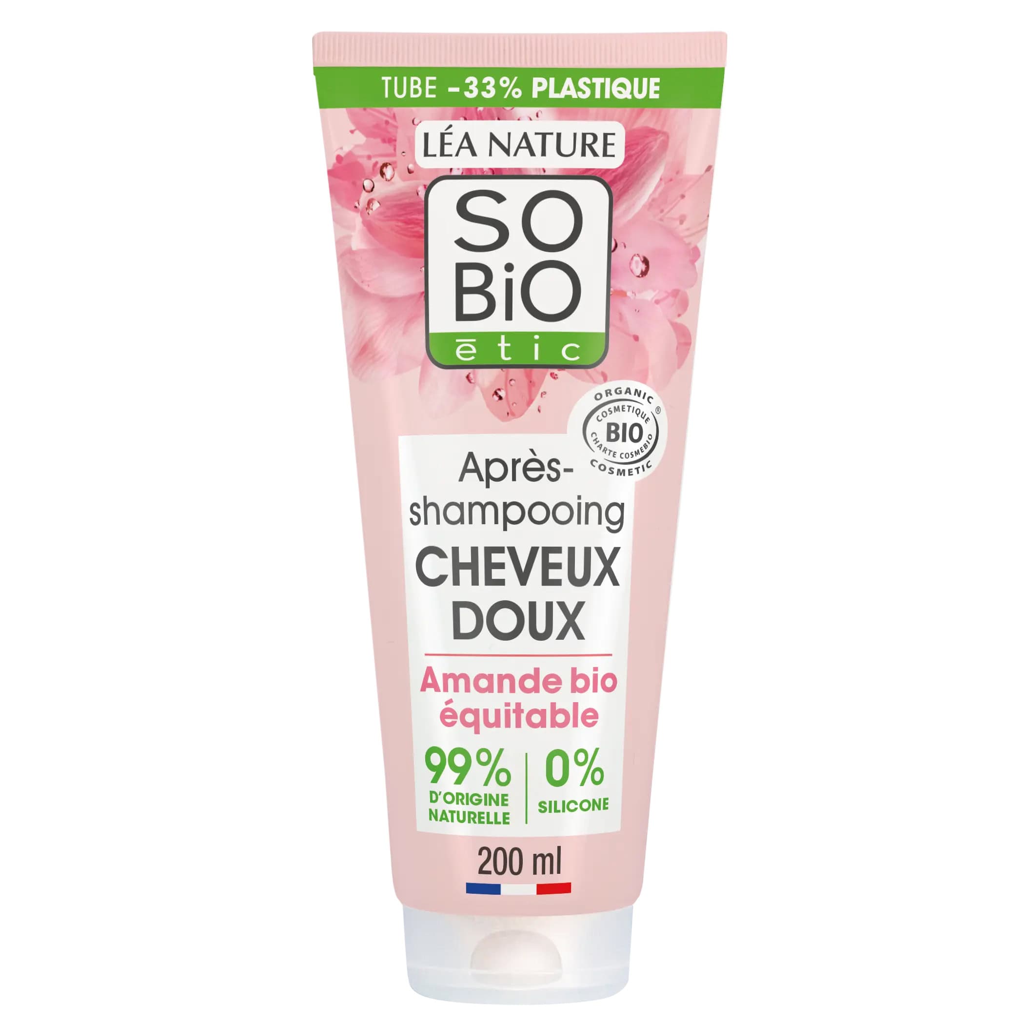 So Bio Cheveux Doux Apres-shampoing Amande Et Proteines De Riz Bio 200ml