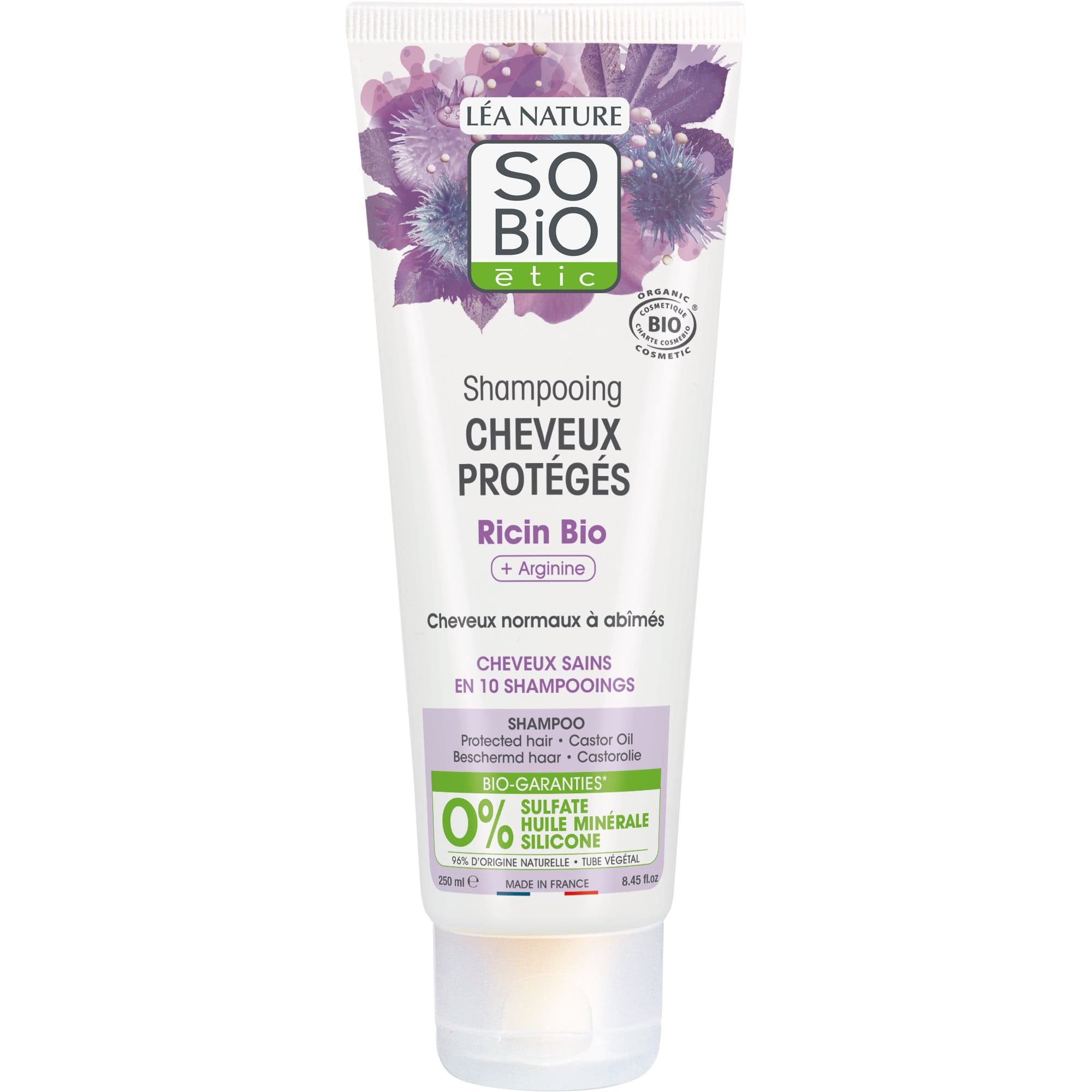 So Bio Shampoing Cheveux Proteges Ricin Et Arginine Bio 250ml