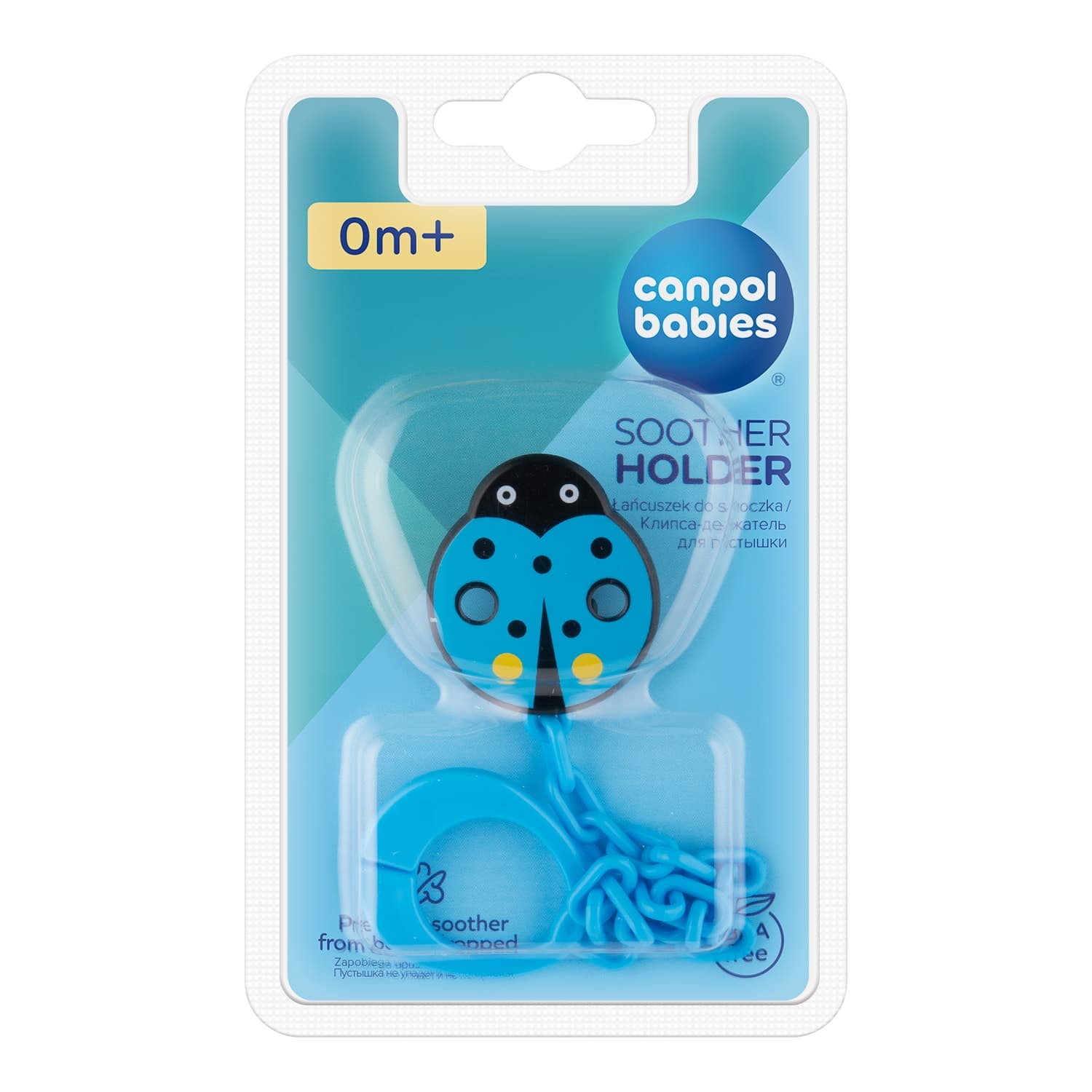Canpol Attache Sucette Coccinelle Bleu 10/873
