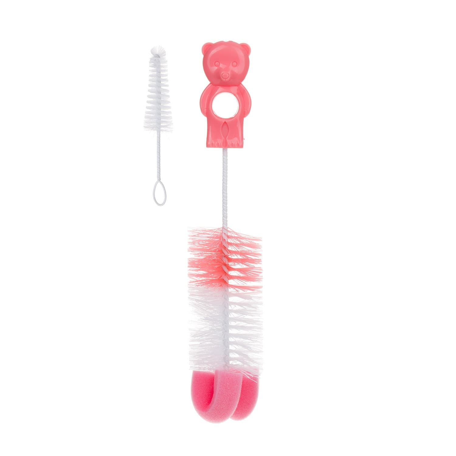 Canpol Brosse Pour Biberons Et Tetines Avec Eponge Rose 2/410