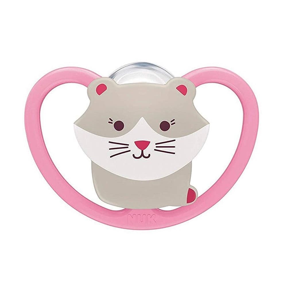 Nuk Sucette Space Avec Boite 0-6 Mois Rose