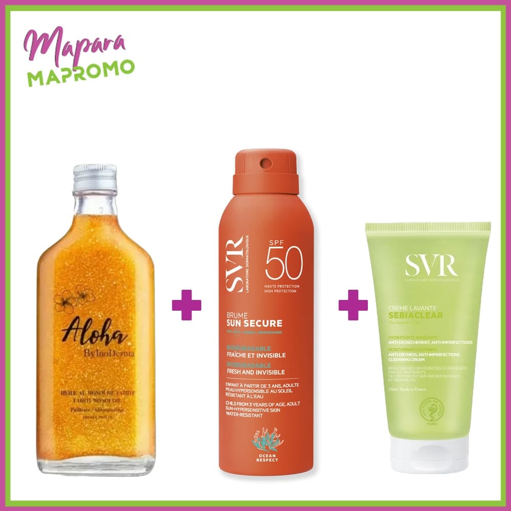 Trio Aloha Gold + SVR Brume + GEL Sebiaclear Offert