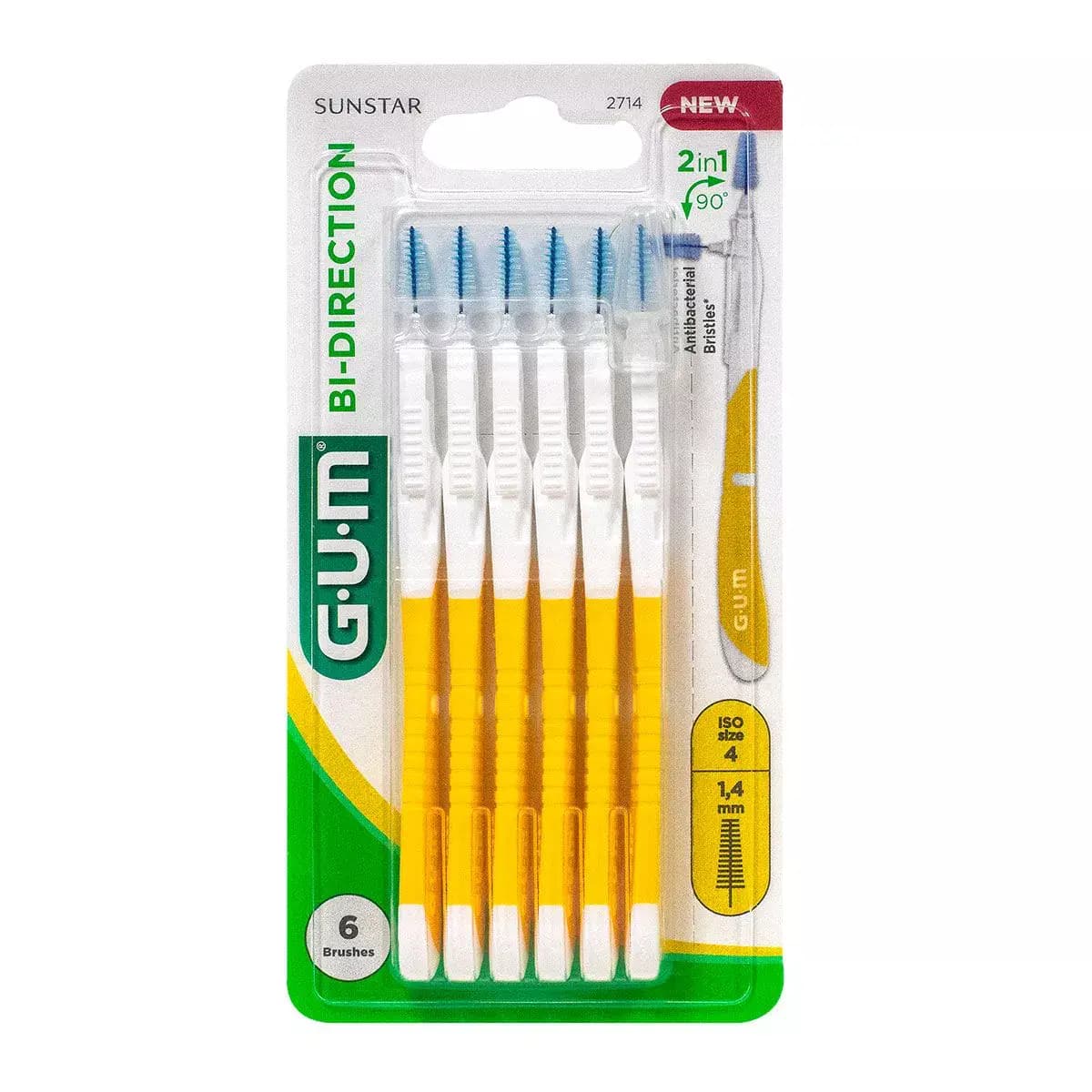 Gum Brossette Interdentaire Bi-direction 1,4mm 2714
