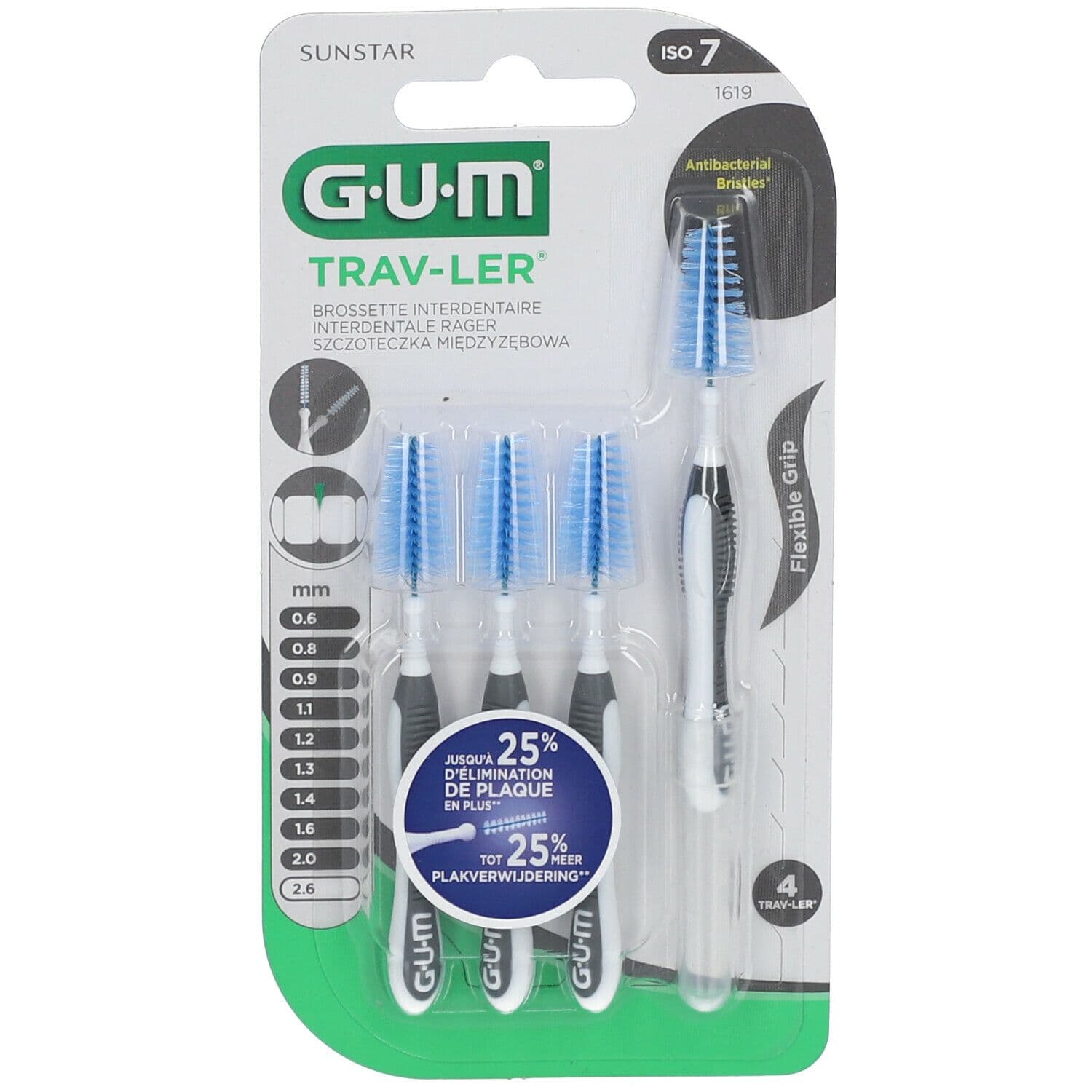Gum Brossette Interdentaire Travler 2,6mm 1619