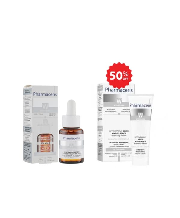 Pharmaceris W Albucin-c 5% Serum + Creme Intensive De Nuit Eclaircissante (-50%)