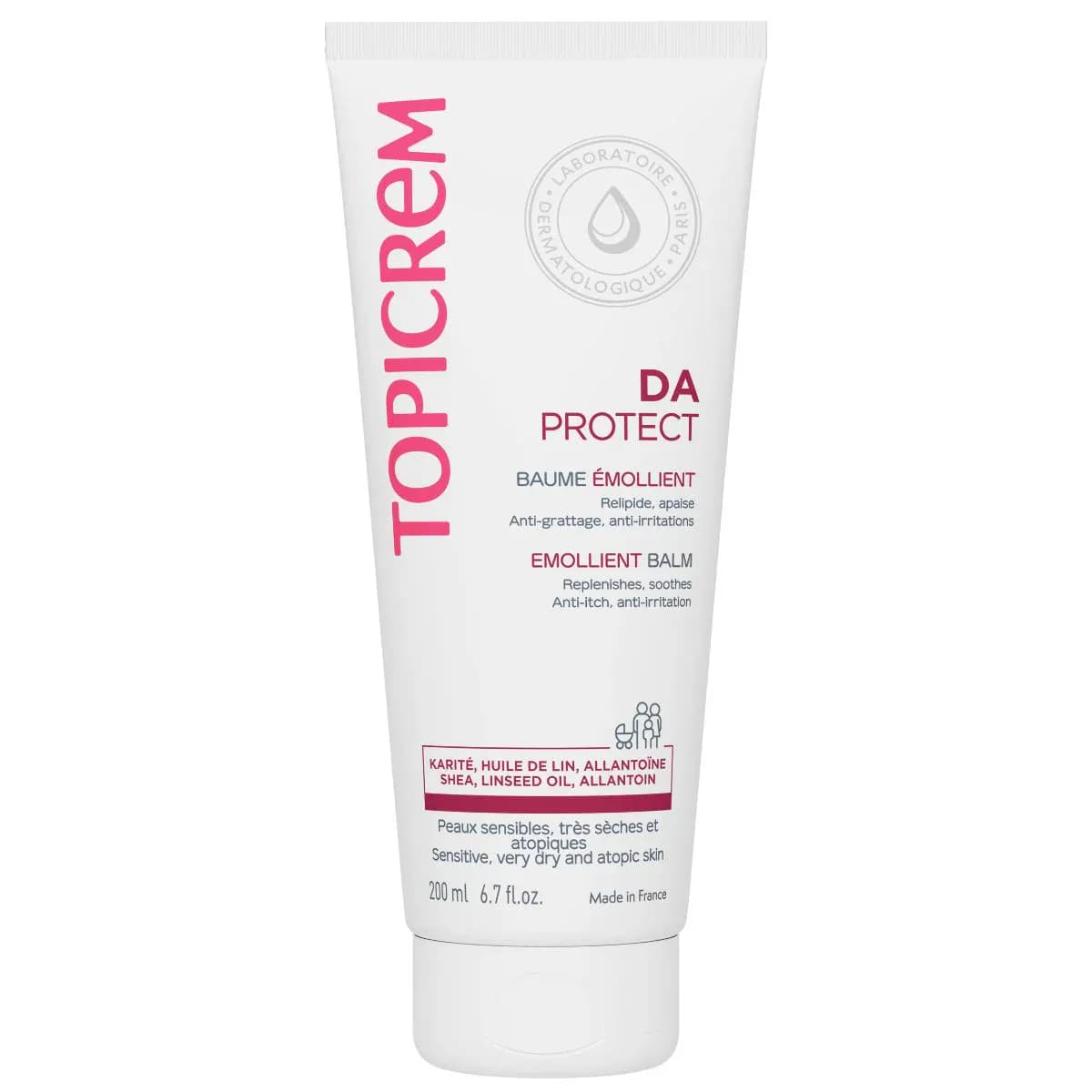 Topicrem Da Protect Baume Emollient Visage Et Corps 200ml