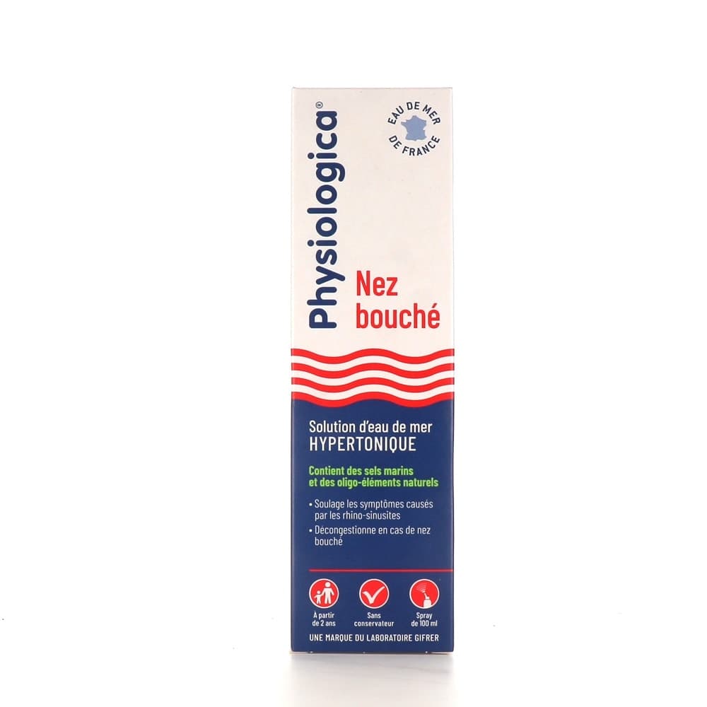 Gifrer Physiologica Solution D'eau De Mer Hypertonique Nez Bouche Spray 100 ML