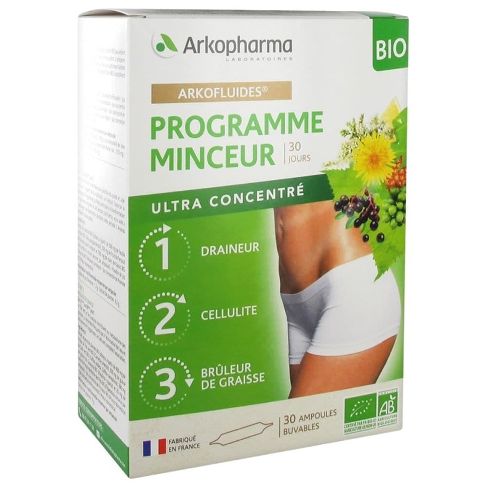 Arkopharma Arkofluides Programme Minceur Bio 3 10 Ampoules